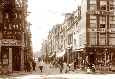 Keizersgracht 658/ hoek Vijzelstraat (ca. 1910)