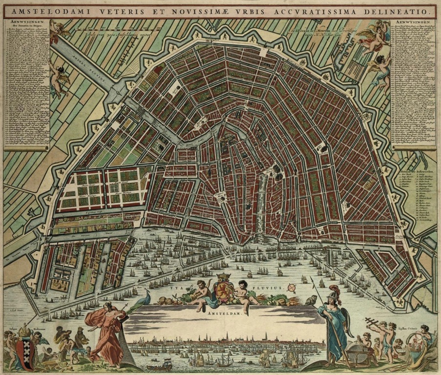 Amsterdam door Covens en Mortier (1721)