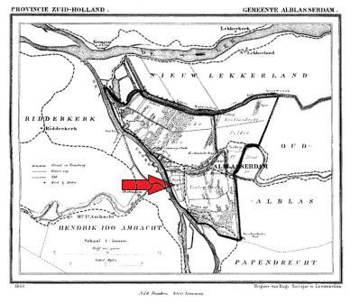 Alblasserdam - gemeente-atlas 1869
