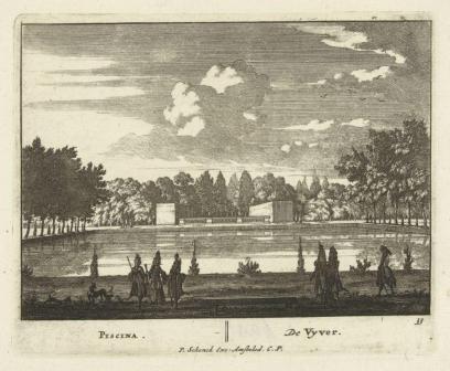 Vijver in de tuinen van Paleis het Loo